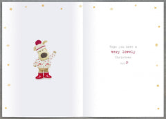 Boofle to A Very Special Gran Poinsettia Blooms Cute Christmas Greeting Card 771261