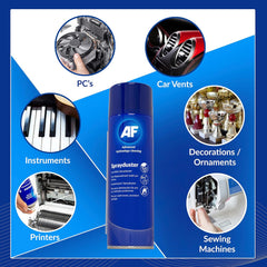 AF Professional Non Flammable Invertible Spray duster / Air Duster Compressed Gas Can Spray � For Office PC Cleaning / Keyboard Dust Cleaner / Industrial electronics / Fans etc. - 125ml, SDU125D