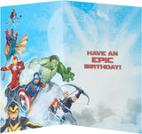 Marvel 6th Birthday Card For Him/Boy With Envelope - Avengers Design