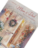 Home Scene Mum & Dad Christmas Card