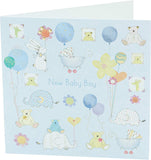 Teddy Bear Baby Boy Card