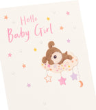 New Baby Girl Congratulations Card Newborn Gifts For New Parents Woof Cloud Design