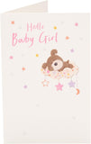 New Baby Girl Congratulations Card Newborn Gifts For New Parents Woof Cloud Design