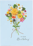 Beautiful Floral Posy On Your Birthday Card