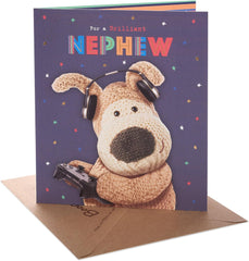 Boofle | Birthday Card for Nephew | Happy Birthday Gifts | Him, Boys, Men | Cute Design | With Envelope | 165 x 190 mm