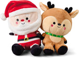 Hallmark Better Together, Santa and Reindeer Pair, Gift, Soft Toy, Teddy, Set of 2, Gift Set, Christmas, Best Friend