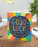Multicolour Design Good Luck in Your Exams Card