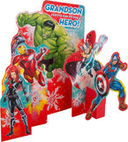 Marvel Avenger's Grandson;s Festive Fun Fit For a Hero 3D Card