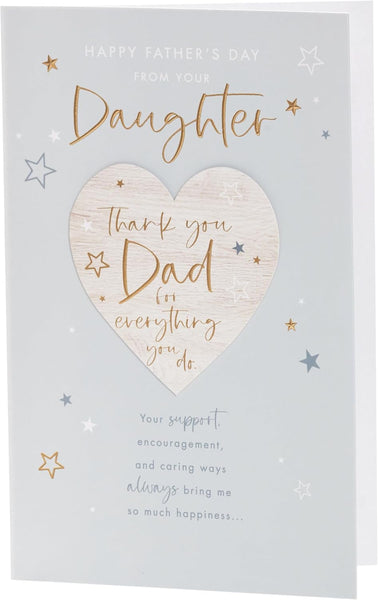 UK Greetings Father's Day Card from Your Daughter - Thank You Design