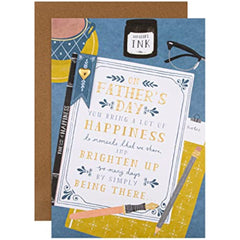 Hallmark Large Father's Day Card - Traditional Poetic Verse Design
