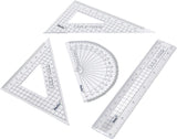 15cm Drafting Set | Compact Ruler, Set Square & Protractor for School & Technical Drawing