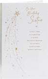 Sister Traditional Design with Sentimental Message Birthday Card