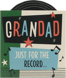 Father's Day Card For Grandad With Envelope - Record Design