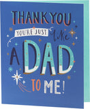 UK Greetings Like a Dad Father's Day Card for Him - Blue Design