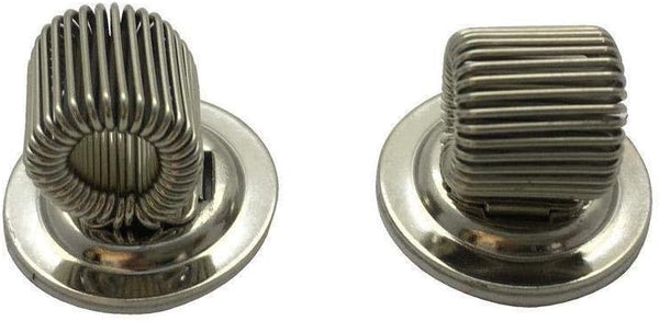 50 x Self Adhesive Metal Pen Holder Silver