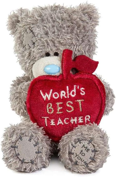 Tatty Teddy Plush 10cm High Thank You 'World's Best Teacher' Apple Official Collection