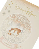 Doe And Deer Wonderful Mum Christmas Card