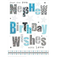 Nigel Quiney Nephew Birthday Card (NQ-WR689) - Foiled Text - from Foiled Finish