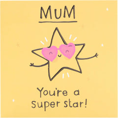 UK Greetings Mother's Day Card for Mum - You're a Super Star Design