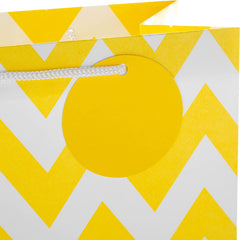 Yellow and White Medium Gift Bag