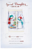 Snowmen Decorating a Tree Daughter & Son In Law Christmas Card