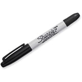 Sharpie Twin Tip Permanent Marker Pens - Black Ink - Pack of 3 - Fine & Ultra Fine Tips