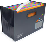 Rapesco Supafile A4 13-part Landscape Desktop Germ-Savy Antibatcterial E£xpanding File