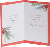 Christmas Card for Friend - Mistletoe & Verse Design
