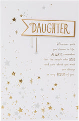 Birthday Card for Daughter - Stars Design