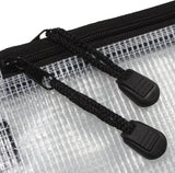 90% Recycled Clear Flat Pencil Case – 20x13cm, Eco-Friendly & Durable