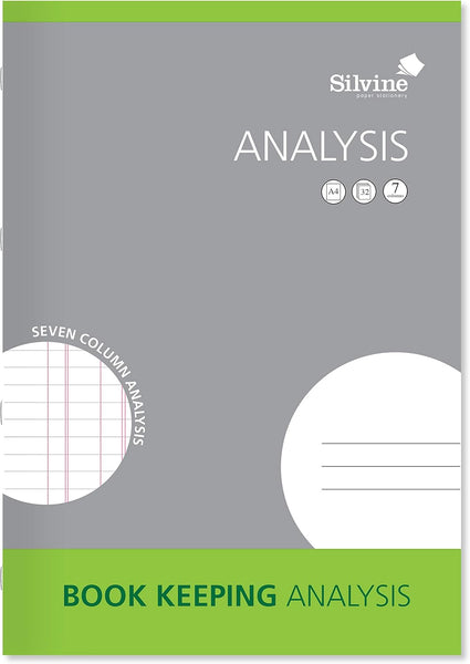 32 Pages A4 Book Keeping Analysis (297 x 210mm)