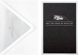 3D and Pop-Up Star Wars Millennium Falcon Space Themed Silver Birthday Card