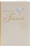 UK Greetings Fiancee Card for Her Romantic Design