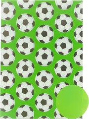 Football Design Wrapping Paper 2 Sheets & 2 Tags
