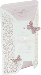 For You Daughter Lazor Cut Design Birthday Card