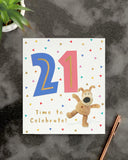 Boofle 21st Birthday Card