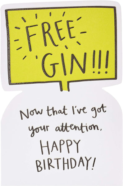 Funny Gin Birthday Card