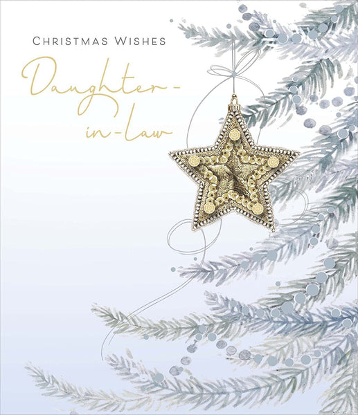 Christmas Wishes Daughter-in-Law Special Christmas Greeting Card Xmas Cards 735316