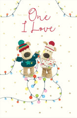 Boofle for The One I Love Festive & Cute Christmas Greeting Card 771209