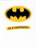 DC Batman with Stickers to Personalise Birthday Card