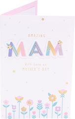 UK Greetings Mother's Day Card for Mam - Floral Design