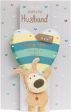 Boofle Holding Heart Above Head Husband Birthday Card