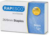 Rapesco Mini Stapler, Staples and Punch Set – Blue