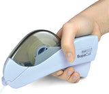 Rapesco 1442 SupaCut Tape Dispenser with 2 Tape Rolls, Powder Blue