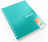 Silvine Luxpad Metallic A5+ FSC Wirebound Notebook - Lined (200 Pages) Pack of 3