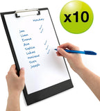 Rapesco Standard Clipboard, A4+, Black (Pack 10)
