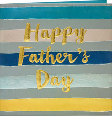 Dad Stripey Text Father's Day Card