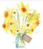 Artistic Daffodils Embellished Easter Greeting Card Easter Greetings Cards 658362