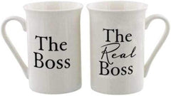 Amore 2 piece Mug Set - The Boss / The Real Boss