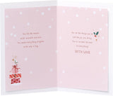 UK Greetings Christmas Card for Mum - Hanging Ornaments Design